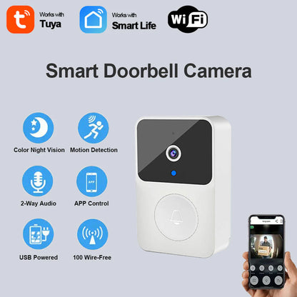 Vision Bell WiFi Video Doorbell Camera with Music Bell